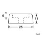 Adam Hall 4900 Rubber Foot With Steel Washer Insert