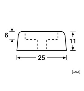 4900 Rubber Foot With Steel Washer Insert - Scheme