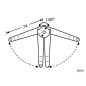 Adam Hall 2701 Lid Stay - Click Stop