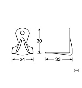 4047 Small Corner Brace With Bump - Scheme