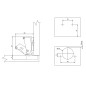 Soft Closing Furniture Hinge - 165°, Overlay