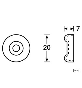 4935 Steel Foot - 20 mm, Scheme