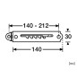 Adam Hall 8734 Telescopic Support - 5 Stops Adam Hall 8734 Telescopic Support - 5 Stops