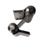 IBFM Double Acting Spring Hinges Set - 100 mm, Nickel, Up to 22 kg doors