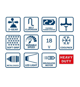 Акумулаторен винтоверт BOSCH GSR18V-50