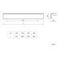 GTV 333 Aluminium Furniture Handle - 224 mm GTV 333 Aluminium Furniture Handle - 224 mm