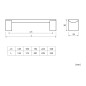 GTV 337B Aluminium Furniture Handle - 224 mm GTV 337B Aluminium Furniture Handle - 224 mm