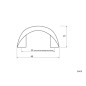 KAMA 8620 Furniture Handle - 32 mm, Matt Nickel