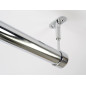 GTV Adjustable End Holder For Round Wardrobe Rail - 25 mm, Chrome