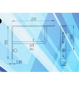 GTV Shelf Bracket With Hanger - Sizes