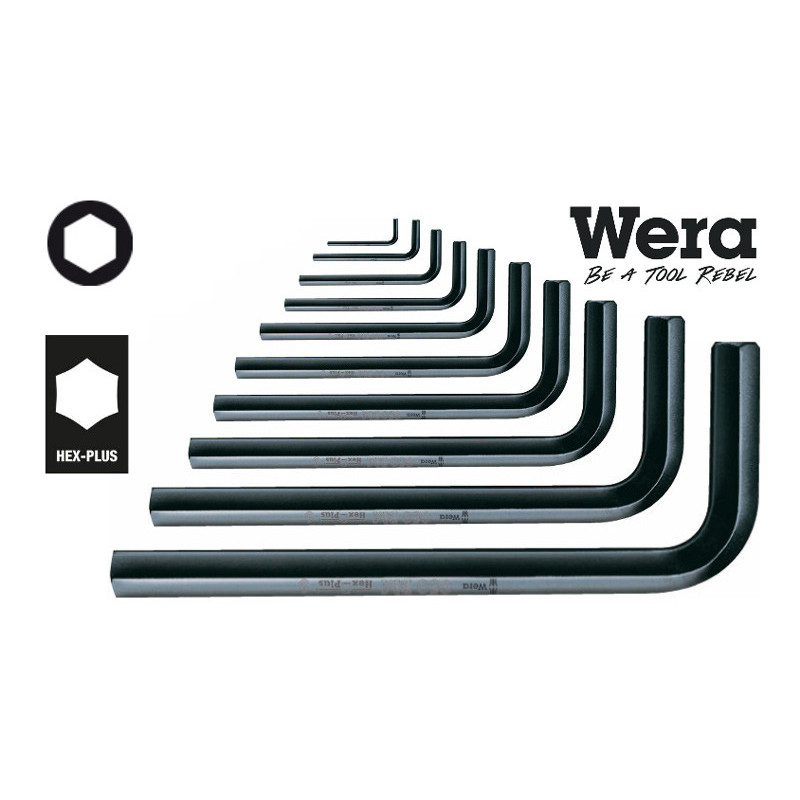Hexagonal L-keys WERA HEX-Plus