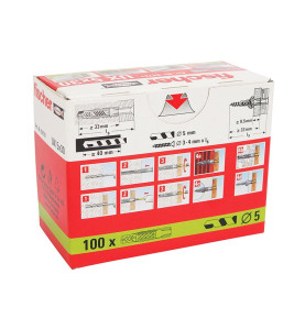 Fischer Universal Plugs UX - 5 x 30 mm, 100 pc.