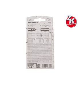Комплект универсални дюбели с винт Fischer DUOPOWER S K - 6 x 30 мм, 12 бр.