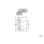 Self Closing Furniture Hinge - Overlay, Bronze