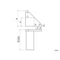 KAMA F027E Furniture Leg - 150 mm