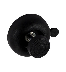 Plastic Furniture Foot With Adjustment - 17 mm, Black