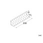 DMX KM 15 Metal Angle Bracket -  40 x 40 x 200 mm