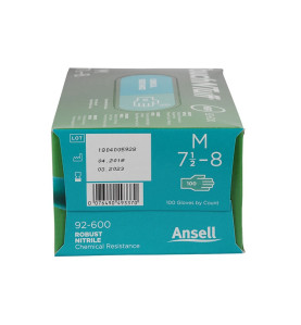 Ръкавици от нитрил за еднократно ползване Ansell TouchNTuff 92-600, М, 100 бр.