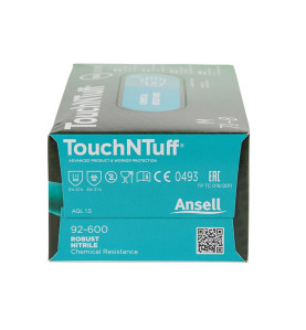 Ръкавици от нитрил за еднократно ползване Ansell TouchNTuff 92-600, М, 100 бр.