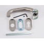 Dormakaba Pure 8100V Handle For Narrow Stile Doors - For Cylinder, Inox, Left