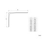 KAMA Shelf Support - 250 x 200 mm, White