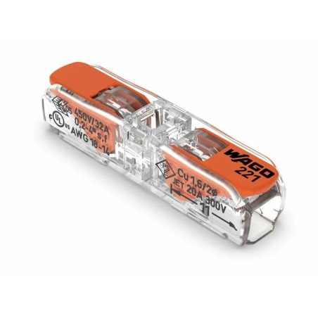 Splicing connector WAGO Inline 2-conductor