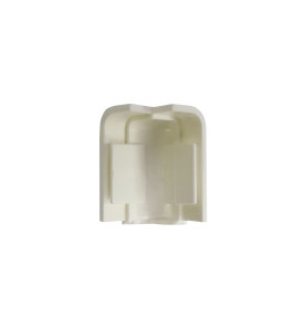 External Corner For PVC Convex Skirting - Mini, White
