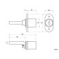 KM-288 Central Locking - 800 mm