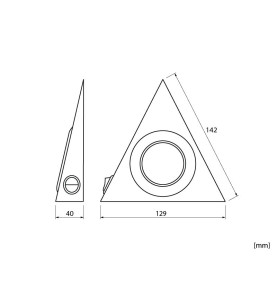OSV-OPT Pyramidal Surface Mounted Halogen Light - scheme