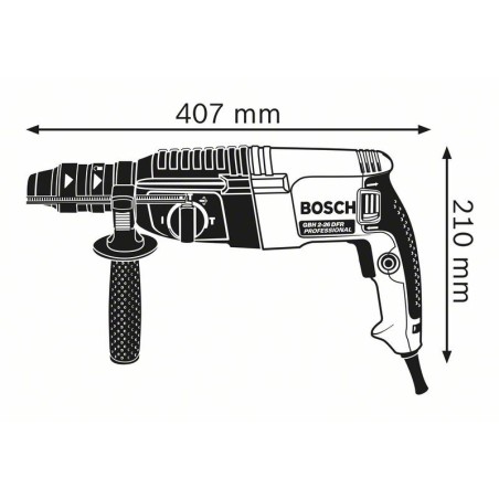 Перфоратор със SDS plus BOSCH GBH 2-26 DFR