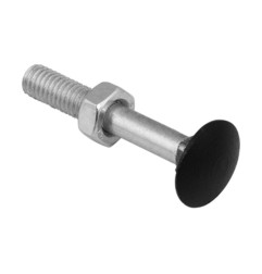 Carriage bolt DOMAX with black head M6 - 4pcs