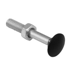 Carriage bolt DOMAX with black head M6 - 4pcs