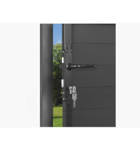 Door handle DOMAX, black - 90mm