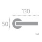 Forme Basic Padova Interior Door Handles - WC, Matt Black