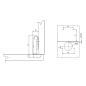 Soft Closing Furniture Hinge - 26 mm, Full Overlay