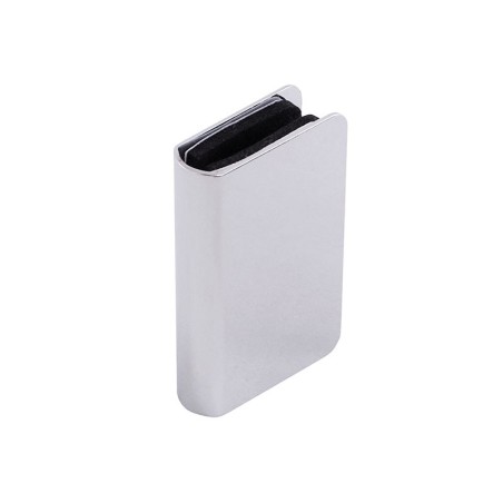 Striker For Glass Doors - U-Type, Chrome