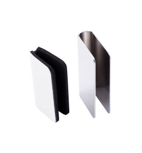 Striker For Glass Doors - U-Type, Chrome