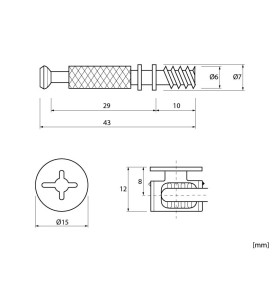 Мини фикс с ексцентрик SEM-MF-1004 - схема 2