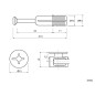 KAMA HSG01 Minifix Spreading Bolt With Cam