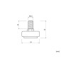 STP WPF36 Furniture Glide - M10 x 35 mm