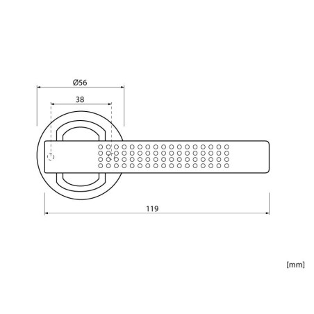 Argus Interior Door Handles - Standard Key, Matt Nickel
