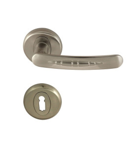 Cobra Door Handle - For Standart Key, Inox