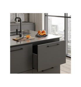 GTV UZ-819 Furniture Handle - 96 mm, Black matt