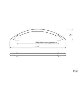 MD-8833 Furniture Handle - scheme
