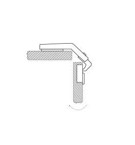 Furniture Hinge - 135 Degrees, scheme