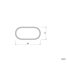 Wardrobe Rail Oval - scheme