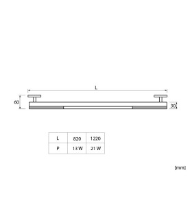 Luminous Wardrobe Rail - scheme