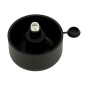 Plastic Furniture Foot With Adjustment - 26 mm, Black