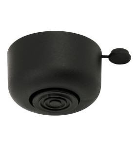 Plastic Furniture Foot With Adjustment - 26 mm, Black