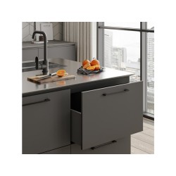 Дръжка за мебели GTV UZ-819 - 160мм, Черен мат